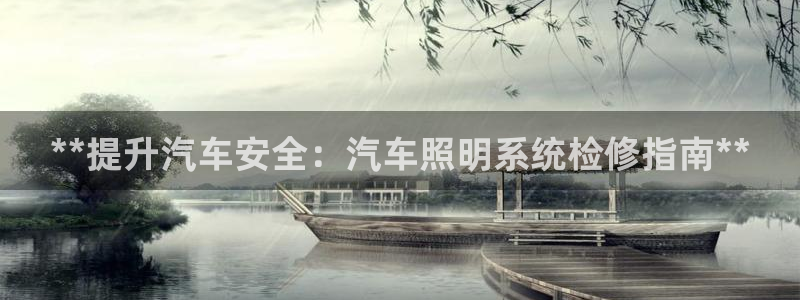 **提升汽车安全：汽车照明系统检修指南**