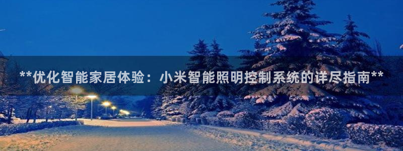 **优化智能家居体验：小米智能照明控制系统的详尽指南**