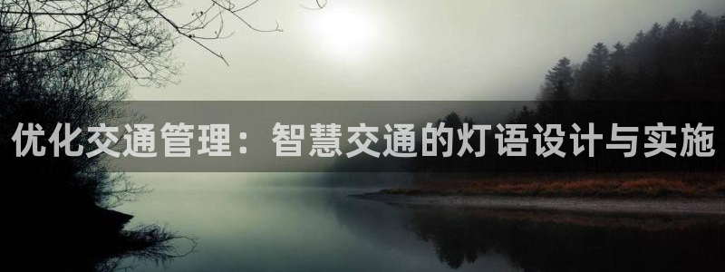 优化交通管理：智慧交通的灯语设计与实施
