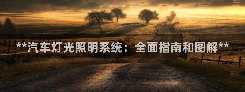 **汽车灯光照明系统：全面指南和图解**