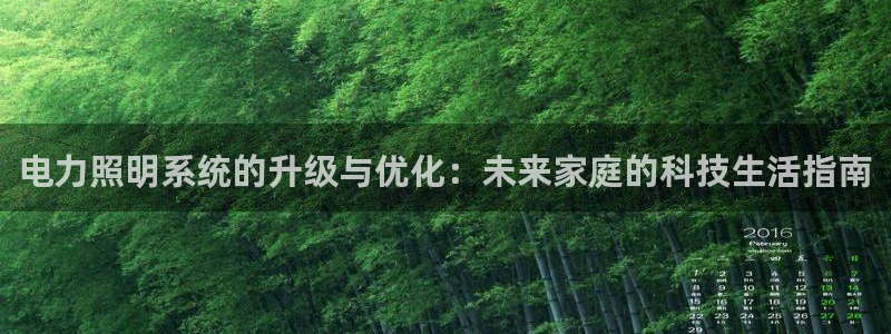 电力照明系统的升级与优化:未来家庭的科技